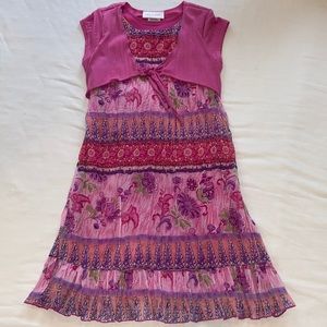 Emily West Girls Sz 10 pink dress